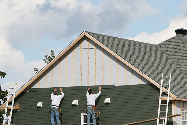 Professional Emergency Siding Repair technician working in Granby, CT
